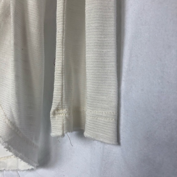 Free people white long sleeve mesh open back - Picture 4 of 5